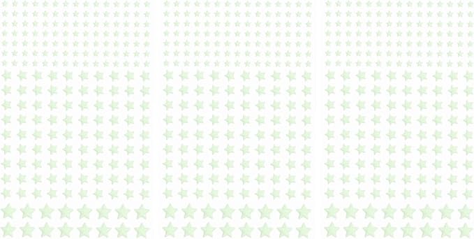 MECCANIXITY Glow in The Dark Stars Decals Decor Green Wall Stickers for Ceiling Bedroom Bedding Room 3 Set