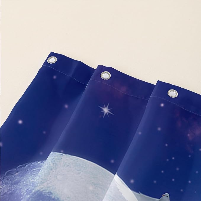 AILONEN Unicorn Shower Curtain, Holy Unicorn Theme Shower Curtain for Girls Teens Bathroom,3D Flower Butterfly Waterproof Fabric Shower Curtain Set,48" W*72" H