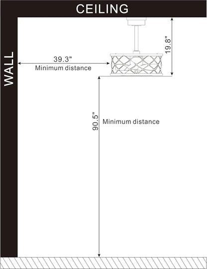 Marzell 16 Inch Modern Wood Grain Fandelier