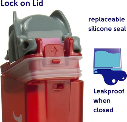 Reusable Water Bottle | Officially Licensed NCAA Sports Bottle | BPA Free | Dishwasher Safe | Big Al Mascot | 12 oz Drink in the Box - The University of Alabama