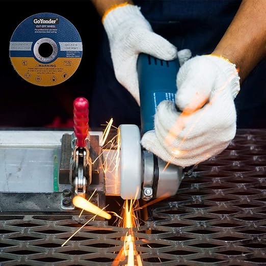 GoYonder 50 Pack 4.5" Cutting Wheel for Metal,Stainless and Steel 4-1/2" x 0.045 x 7/8-Inch Ultra Thin Cut-Off Wheel for Angle Grinders - Blue