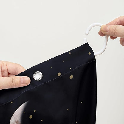 AILONEN Colorful Butterfly Shower Curtain,Magic Mushroom Waterproof Fabric Bath Curtain for Kids Girls,Boho Sun and Moon Skull Shower Curtain Set for Bathroom 60" W*72" H