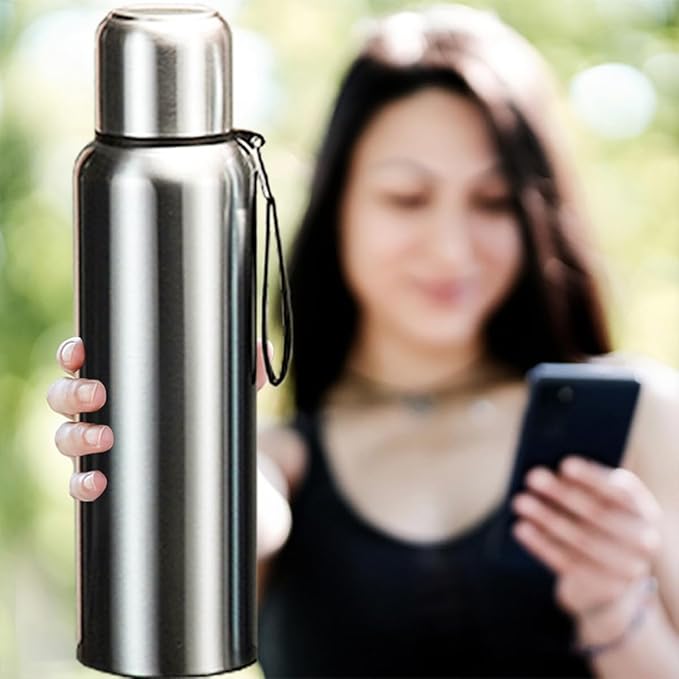 Vacuum Insulated Thermos SUS316 Stainless Steel Outdoor Sports Insulated Cup, Free of Bisphenol A, Maintains Cold and Hot for 24 Hours, Insulated Bottle (500ml/17oz)