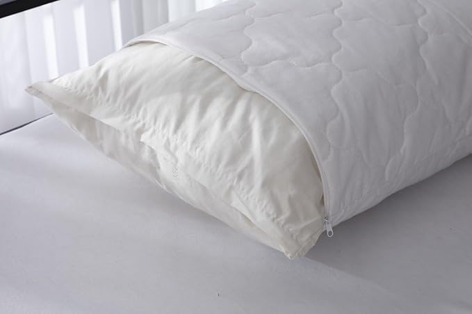 Slimline 100% Turkish Wool Pillow. Regulates temperature and provides anti-allergy comfort. Removable and washable cotton pillow cover. warm in winter and cool in summer. Medium firm- W 24 X L 17 in