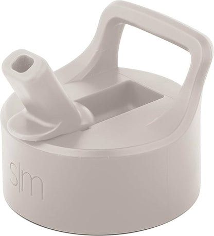 Simple Modern Insulated Straw Lid - Fits All Summit and Hydro Flask Wide Mouth Water Bottle Sizes - Insulated Splash Proof Cap for 10-128 oz - Almond Birch