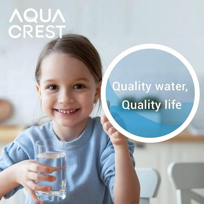 AQUA CREST FQK1K Under Sink Water Filter, 1350 Gallons, Replacement for GE FQK1K, FQK2J, GXK185K and GX1S50R (Pack of 1)