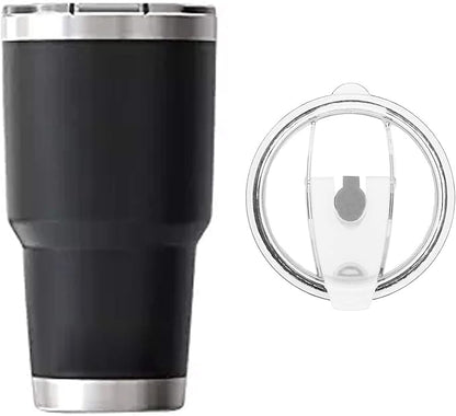 3 Packs Lids for 30oz Tumblers, Spill-proof Splash Resistant Straw-friendly Cover for Old Style Rtic, Ozark Trail 30 oz. Cups - Gray