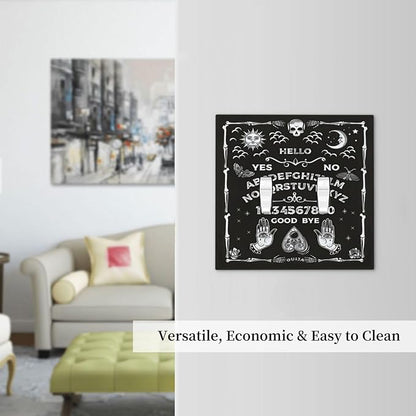 Black Witchy Skeleton Skull Gothic Sun Moon Double Toggle Novelty Light Switch Covers Decorative Unique 2 Gang Wall Plate Dual Electrical Faceplate Switchplate for Bathroom Living Room Decor