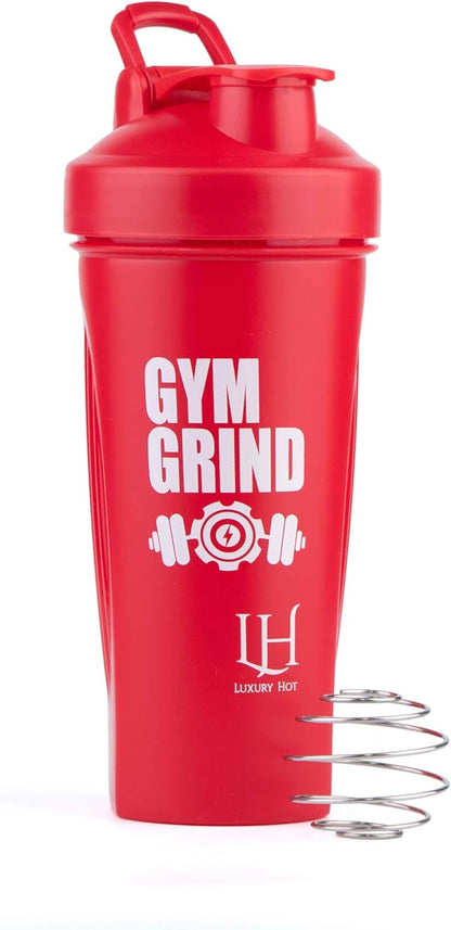 Best Shaker Bottle Perfect for Protein Shakes and Pre Workout - Protein Shaker Bottle with Wire Whisk Ball- Leak-Proof, BPA-Free, Durable Mixer Cup for Smooth Protein Mixes- [5 Pack]