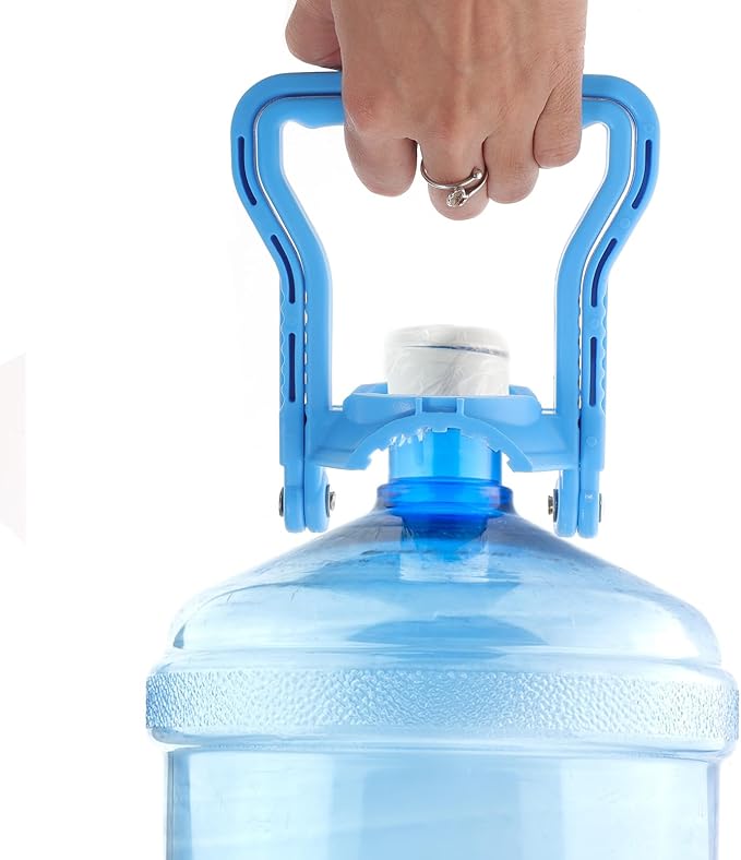 BESPORTBLE 4Pcs 5 Gallon Water Bottle Handles - Stable Ergonomic Grip Handle Carrier Drinking Water Bottle Carrier for 5 Gallon Water Jugs for Prevents Tilting (Blue)