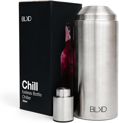 Generic Wine Chiller Bottle (Chrome), Wine Chiller, Wine Bottle Chiller, Wine Bottle Cooler, Wine Gift Ideas, Wine Accessory, Keep Wine Cold Up To 6 Hours, 4x10