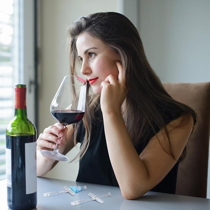 PLIGREAT 6 PCS Beaded Wine Bottle Opener Beadable Bottle Opener Wine Cork Remover Travel Corkscrew Beaded Opener for Wine Bottles Kitchen Bar Restaurant Wedding DIY Favor Beverage Gifts