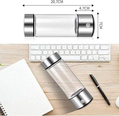 Hydrogen Water Bottle Generator,Hydro Health Hydrogen Water Bottle for Home Office Travel Gym,Portable Hydrohealth Bottle Improve Hydrowater Quality in 3 Minutes,Up to 1600PPB+Gift Box