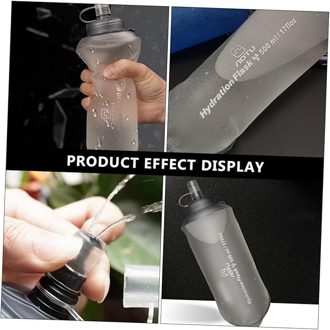 Kisangel 1pc Folding Cup Collapsible Travel Kettle Portable Cup Water Glasses Camping Water Bottle Collapsible Water Bottles Collapsible Kettle Water Bag Running Fitness Food Grade Tpu