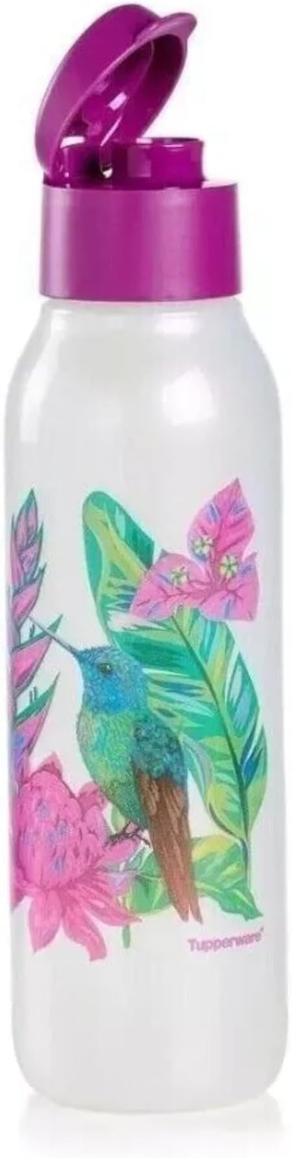 Tupperware Hummingbird Medium ECO Shimmers Water Bottle 25 oz / 750 mL Purple