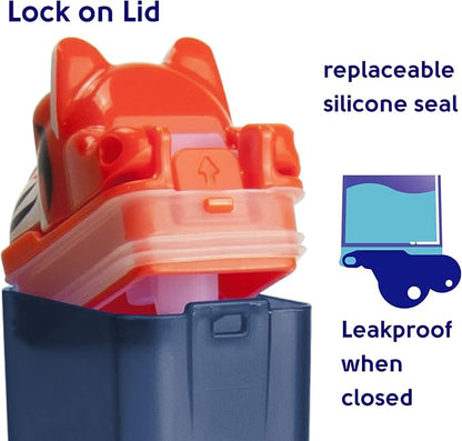 Reusable Water Bottle | Officially Licensed NCAA Sports Bottle | BPA Free | Dishwasher Safe | Tiger Aubie Mascot | 12 oz Drink in auburn Box - Auburn University