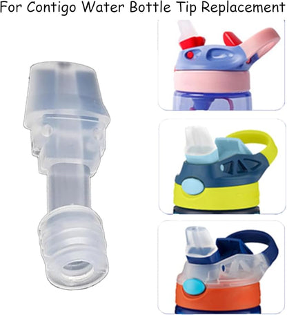 6 Pack Silicone Mouth Bite Valve for Contigo Water Bottle Replacement, Water Bottle Bite Valve Replacement for Contigo Water Filter Bottle Mouth Parts, Water Bottle Bite Valve