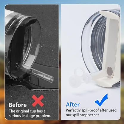 9-Pack Silicone Straw Covers, FARANAP TM Stanley Cup Accessories, Reusable Straw-fitted Beverage lids Compatible with Stanley Cups H2.0 -Dust-Proof Straw Caps for 40/30oz Tumblers and Water Bottles