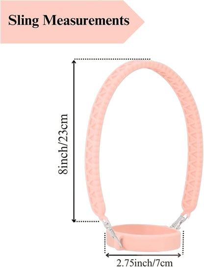 Stanley Accessories Water Bottle with Strap Bottle Sling Carrier with Handle Attachment Fits Most 8-40oz Tumbler & Stanley + 4Cute Straw Covers 3D Straw Toppers Gift Set-Cup