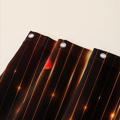 AILONEN Red Rose Flower Shower Curtain,Red and Black Shower Curtain,Romantic Flower Couple Lover Bath Curtain,Rose Themed Bathroom Decor,Waterproof 72" W x 72" H