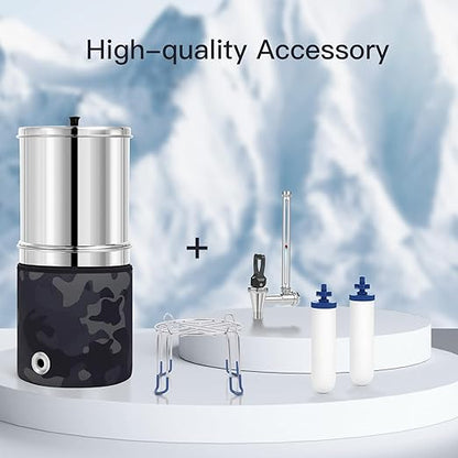 7" Ceramic Fluorine Filter, Replacement Filters for ProOne® G2.0 Filters, ProOne® Big+ or Big II Countertop Gravity Water Filter System and FACHIOO King Tank Series(Pack of 4)