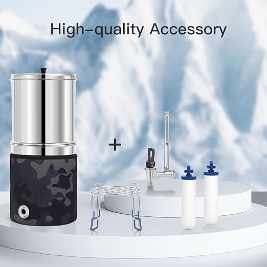 7" Ceramic Fluorine Filter, Replacement Filters for ProOne® G2.0 Filters, ProOne® Big+ or Big II Countertop Gravity Water Filter System and FACHIOO King Tank Series(Pack of 2)