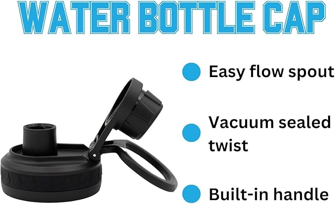 LSU Water Bottle - Black Double Walled Stainless Steel 24 oz Keeps Drinks Cold or Hot