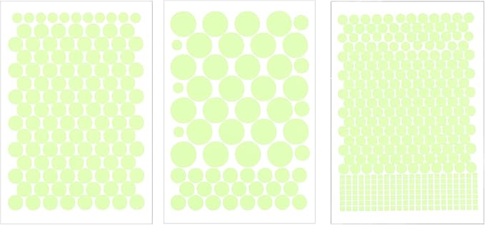 uxcell 1 Set Glow in The Dark Ceiling Stickers, Dots and Squares Wall Decals, Glowing Dot Decal Decoration for Ceiling and Wall