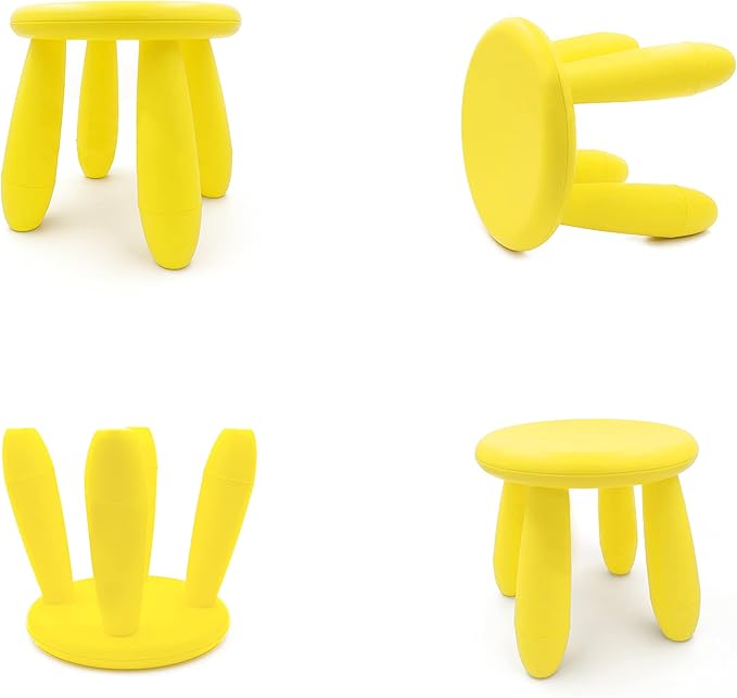 Kids Step Stool, Kindergarten Study Stools, Lightweight Footstools are Sturdy and Durable, Very Suitable for Use in The Kitchen, Bathroom and Bedroom(yellow)