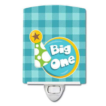 Caroline's Treasures BB6824CNL Boy Big One Ceramic Night Light Compact, UL-Certified, Ideal for Bedroom, Bathroom, Nursery, Hallway, Kitchen, 6x4x3, Multicolor