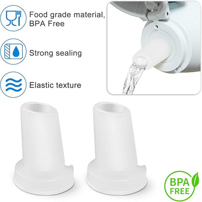 4-Pack Mouthpiece Replacement for Brita Water Bottle With brush, Bite Valve Replacement Parts Compatible with Brita Filter Water Bottles & Brita Stainless Steel Water Bottle (white)