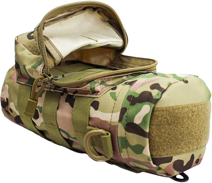 Outdoor Military Tactical Water Bottle Bag, Multi-Function Mount Water Bottle Bag for Camping Trip, with Adjustable Shoulder Strap, Large-Capacity Water Bottle Bag on Waist