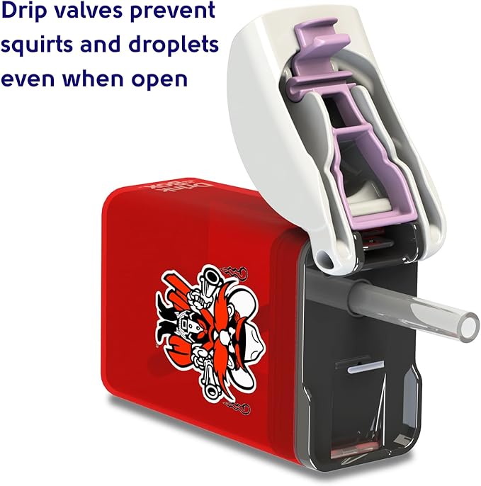 Reusable Water Bottle | Officially Licensed NCAA Sports Bottle |BPA Free | Dishwasher Safe | Texas Tech | Raider Red Officially Licensed NCAA - 8oz