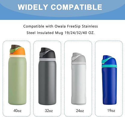 6Pcs Replacement Stopper Compatible with Owala FreeSip 24oz 32oz,Water Bottle Top Lid Silicone Seals for Owala 19/24/32/40oz Bottle Cap,BPA-Free Lid Stopper Gasket for Owala Rubber Seal Replacement