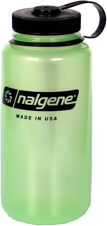 Nalgene Tritan Wide Mouth BPA-Free Water Bottle, Glow Green