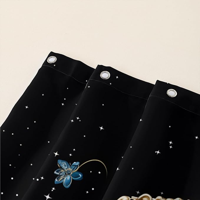 AILONEN Butterfly Shower Curtain for Bathroom, Blue Butterfly Waterproof Shower Curtain,Modern Fashion Minimalist Shower Curtain Bathroom Decor with 12 Plastic Hooks 72" W*96" H