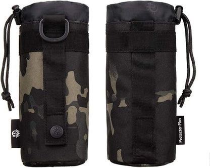 Adjustable Tactical Water Bottle Pouch CREATOR Foldable MOLLE Water Bottle Holder Attachment Carrier for Backpack/Waist bag/Belt