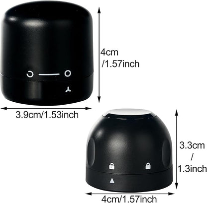 6PCS Wine Bottle Stoppers,4PCS wine stoppers+2PCS champagne stoppers，Wine Preserver, Wine Accessories, Black Silicone Small Wine Bottle Stoppers Corks