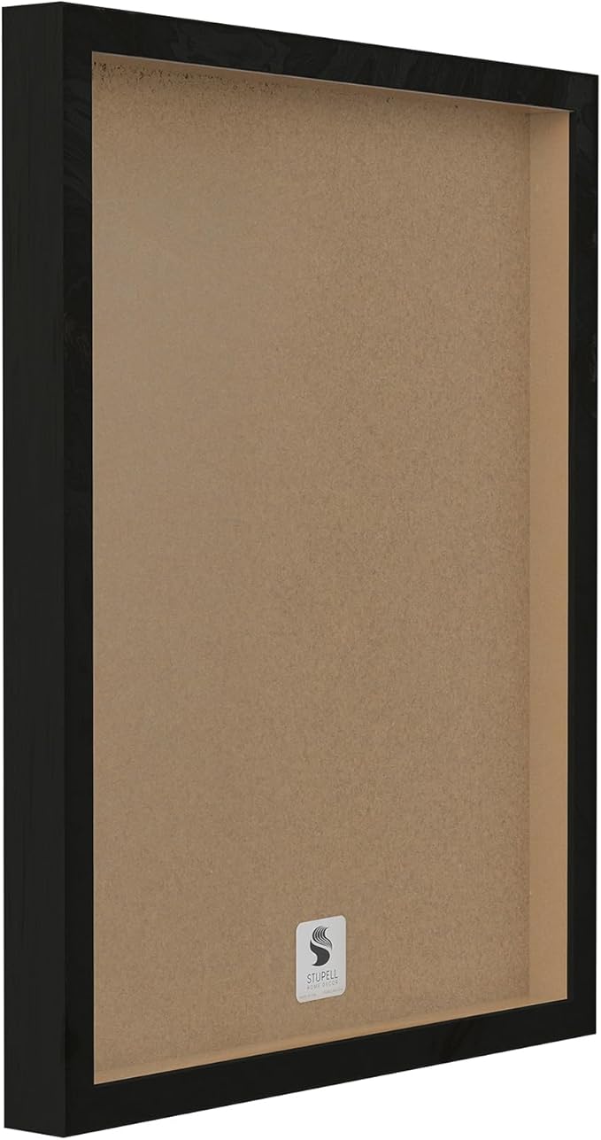 Stupell Industries cwp-367 Beach Knowledge Blue Aqua and White Planked Look Sign Wall Art, 11 x 14, Black Framed