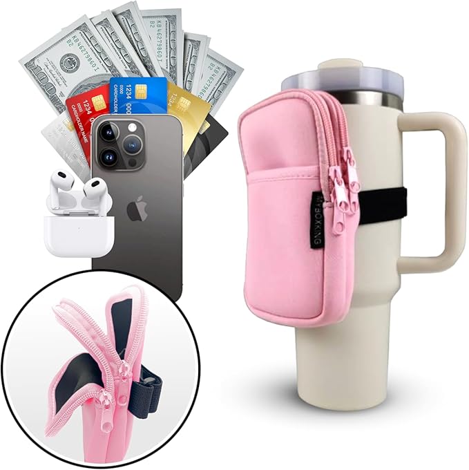 Water Bottle Pouch,Stanley Cup Pouch,Tumbler Pouch,Stanley Fanny Pack,Bag for Cup,Bottle Wallet,Water Bottle,Accessories,Phone,Gym