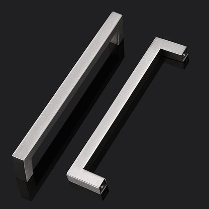 Probrico 10 Pack Kitchen Furniture Hardware Cupboard Drawer Door Cabinet Pulls and Knobs Stainless Steel T Bar Modern Contempory Style, 6-3/10" Hole Centers