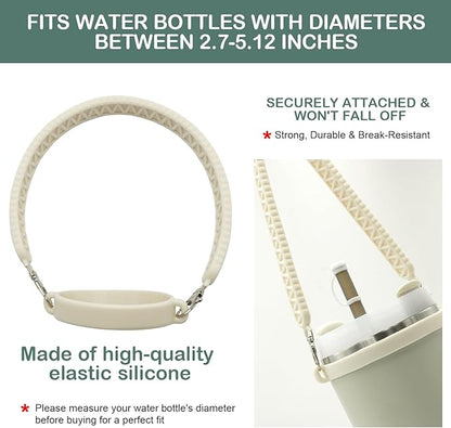 Accessories Set for Stanley 40oz including 6PCS Silicone Spill Proof Stopper 1PCS Straw Cover 1 PCS Siliconce Boot Sleevec 1 PCS Silicone Water Bottle Handle Strap 1PCS Straw & Cleaning Brush