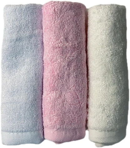 6pcs Soft and Safe 100% Bamboo Washcloths for Baby Face, Natural and Gentle Baby Wash Cloths, 10 * 10 inch Multi-Purpose Bamboo Face Cloths Towel