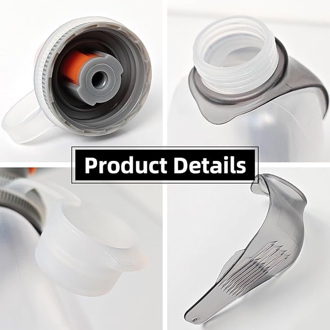 Sports Water Bottles 8.5 Ounce(250ml) &6 Ounce（175ml）,BPA Free for Running, Cycling, Walking, Indoor, Outdoor - 2 Pcs