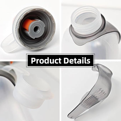 Sports Water Bottles 8.5 Ounce(250ml) &6 Ounce（175ml）,BPA Free for Running, Cycling, Walking, Indoor, Outdoor - 2 Pcs