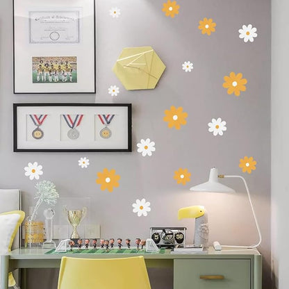 Dahlia Flower Wall Stickers for Living Room, Bedroom, Dining Room, Kitchen, Bathroom, Kids Room, Nursery