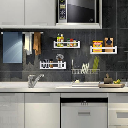 Nursery Floating Shelves for Kids Room, Set of 3 Wall Book Shelves for Kitchen Living Room, Book Shelf Wall Mounted for Baby Kids Bedoom Bathroom (White, 16inch Set 3)