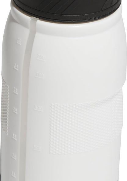 adidas 750 ML (28 oz) Stadium Refillable Plastic Sport Water Bottle, White/Black/Black, One Size