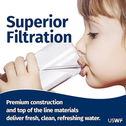 20 Micron 10 Inch x 2.5 Inch | 6-Pack String-Wound Polypropylene Whole House Sediment Cartridge | Compatible with OmniFilter RS3-DS, Hydronix SWC-25-1020 | Made in the USA, US Water Filters