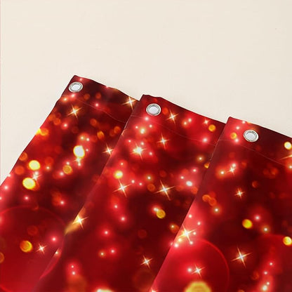 AILONEN Red Rose Shower Curtain for Bathroom,Romantic Rose Flower Waterproof Bath Curtain,Girls Women Curtain Bathroom Decor 60" W x 72" H with 12 Plastic Hooks